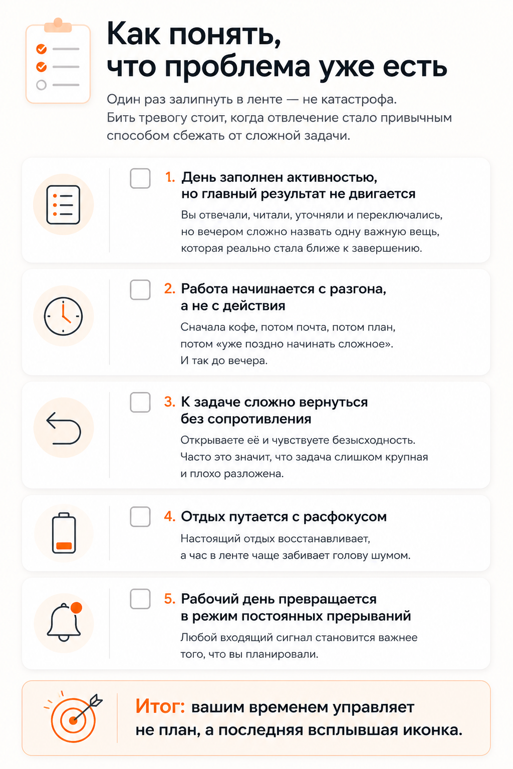 Проверьте себя по чек-листу